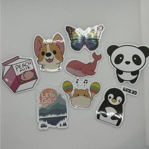 Set of 8 random stickers